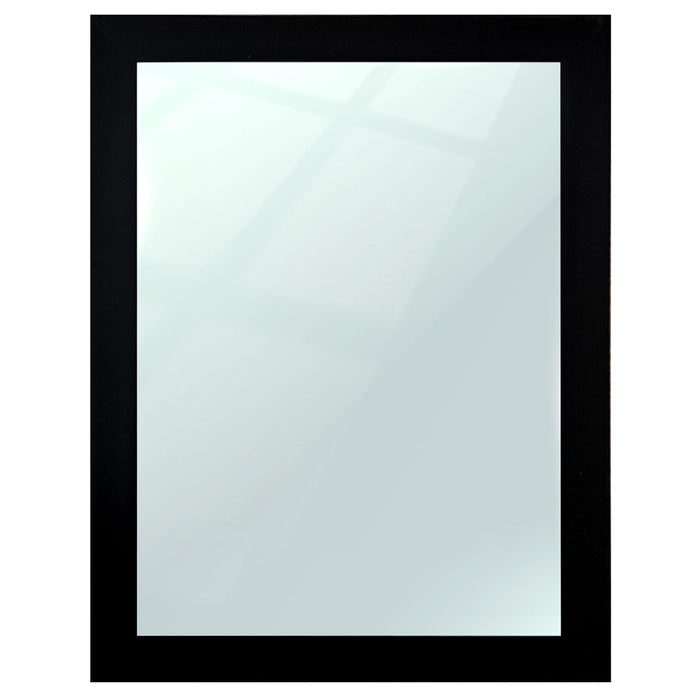 Bathroom Wall Mirror, Black Wall Mount Rectangular Makeup Mirror, Decorative Looking Glass with Frame (Size: Inner: 10x12 in, Outer: 12x14 Inch)