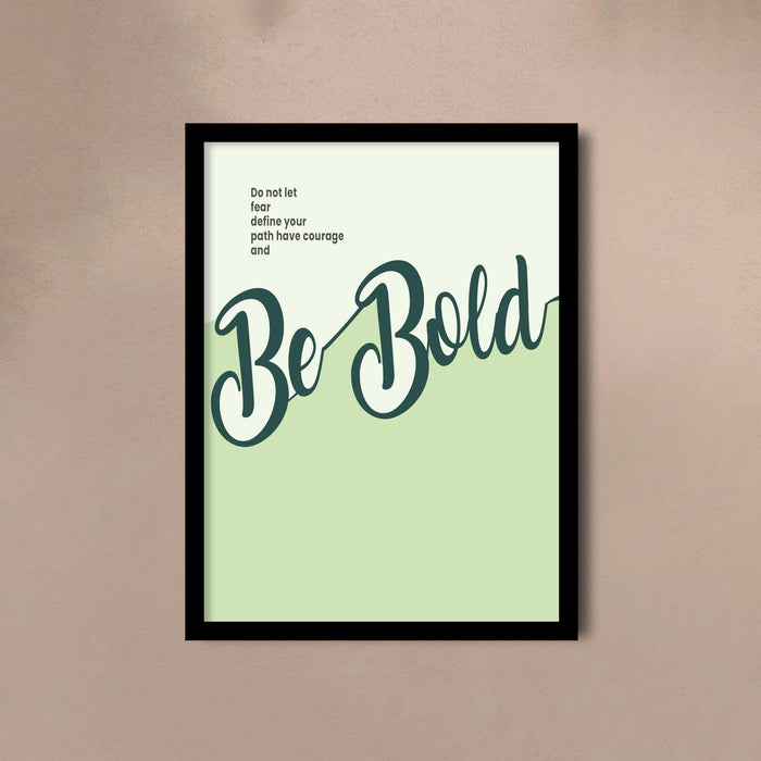 Be Kind Be Bold Be Humble Be Patient Framed Wall Art Set of 4 | Motivational Quote Prints for Home, Office & Study Room Décor, 23x32 cm