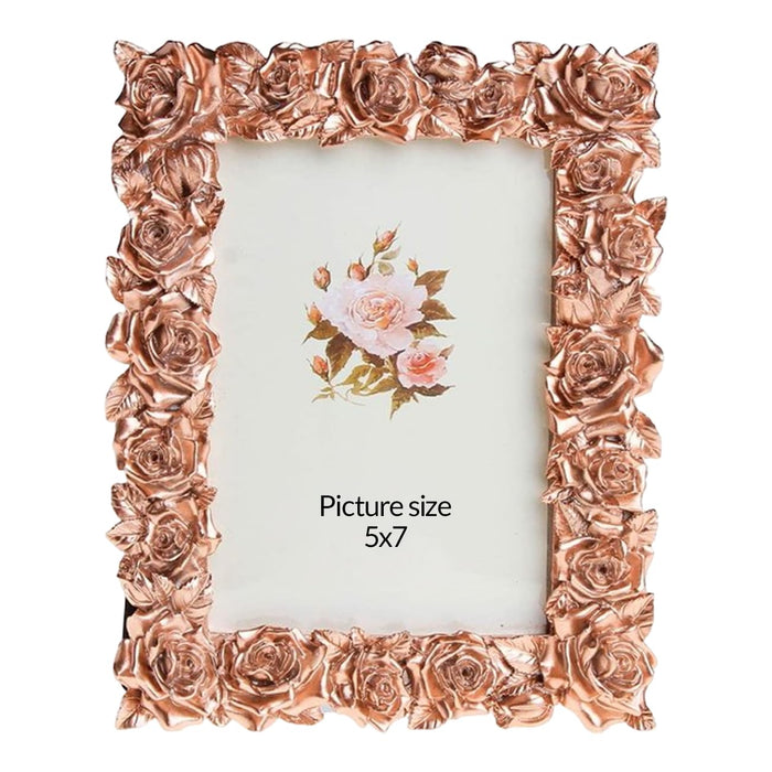 Geometric Gold Glass Photo Frame 4x6 Inch | Modern Metal Picture Frame for Tabletop Display | Wedding Dress, Home Décor & Gift