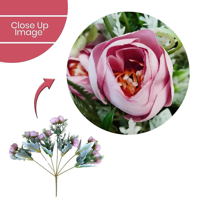 Art Street Artificial Pink Rose Flowers Bunch