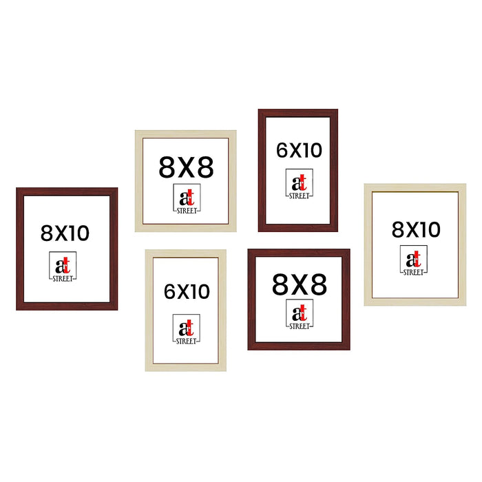 Pivot Individual Wall Photo Frames For Home Décor (Mix Sizes)