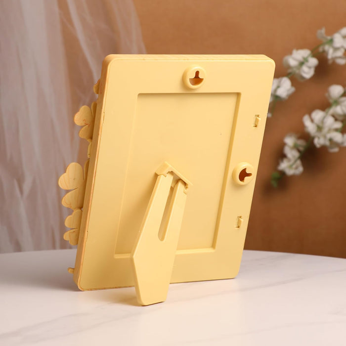 Kid's Photo Frame Creative Floral and High Definition Glass for Table Stand Table Top Picture Frames Suits For Kid's Room, Table 12x17 cm