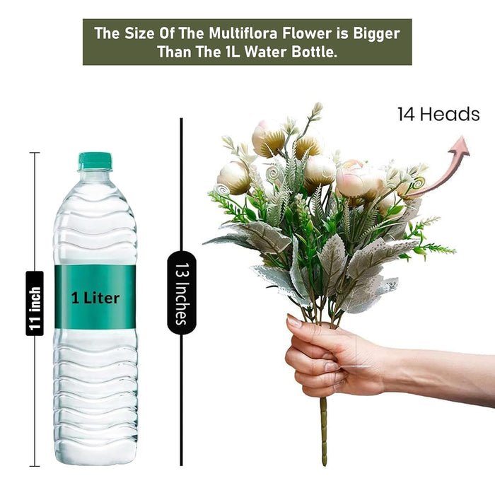 Art Street Artificial White Rose Flowers Bunch