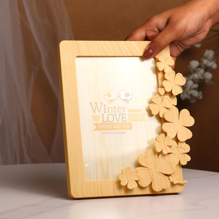 Kid's Photo Frame Creative Floral and High Definition Glass for Table Stand Table Top Picture Frames Suits For Kid's Room, Table 12x17 cm