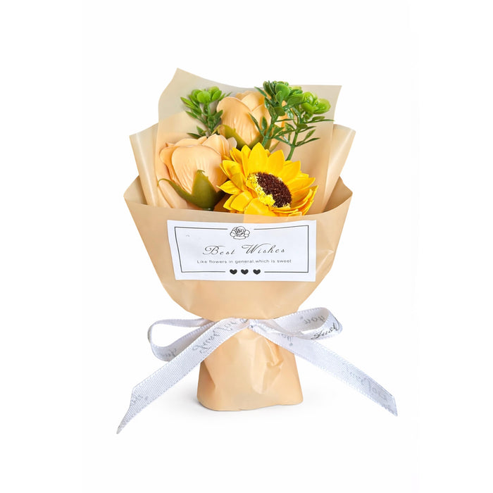 Mother's Day Flower Gift Box for Memories with Flower Bouquet and Fridge Magnet, Beautiful Moments in a Shadow Box, for rakshabandhan, Anniversary Gifting, Elegant Home Decor Display (Size: 18x23 cm)
