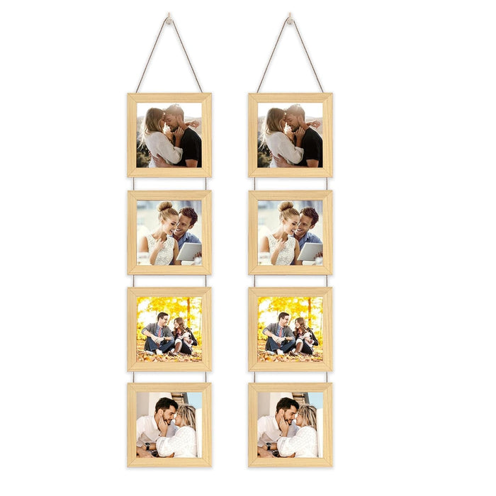 Set of 4 Hanging Picture Frame For Home and Office Decoration (Size 5"x5" )