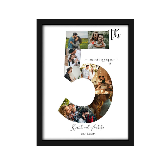 Customized and Personalize Anniversary Gift with Date for the special people in your life | Anniversary Customized Photo with Frame (13x18 Inch)