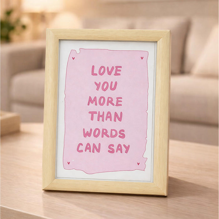 Greeting Card Photo Frame for Couples, Wooden Double Folding Love Photo Frame with Clip, Valentine’s Day Romantic Gift for Boyfriend, Girlfriend, Anniversary Wedding (5.2 x 7.2 Inch, Beige)