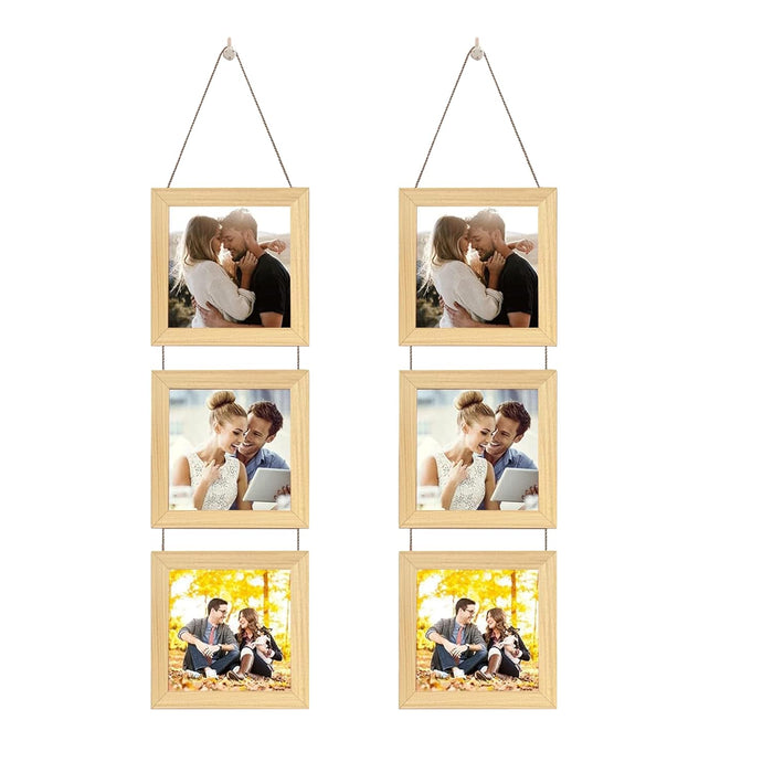 Set of 4 Hanging Picture Frame For Home and Office Decoration (Size 5"x5" )