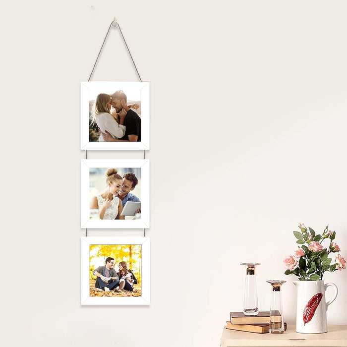 Set of 4 Hanging Picture Frame For Home and Office Decoration (Size 5"x5" )