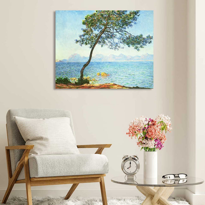 Canvas Painting Wall Art Print Picture Low Tide at Pour Ville,Near Dieppe Paper Collage (16 x 22 Inches)