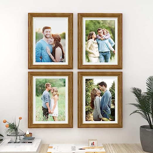 Art Street Set of 4 Wall Mounted Premium 3D Photo Frame for Home Décor ( Ph-3418 )