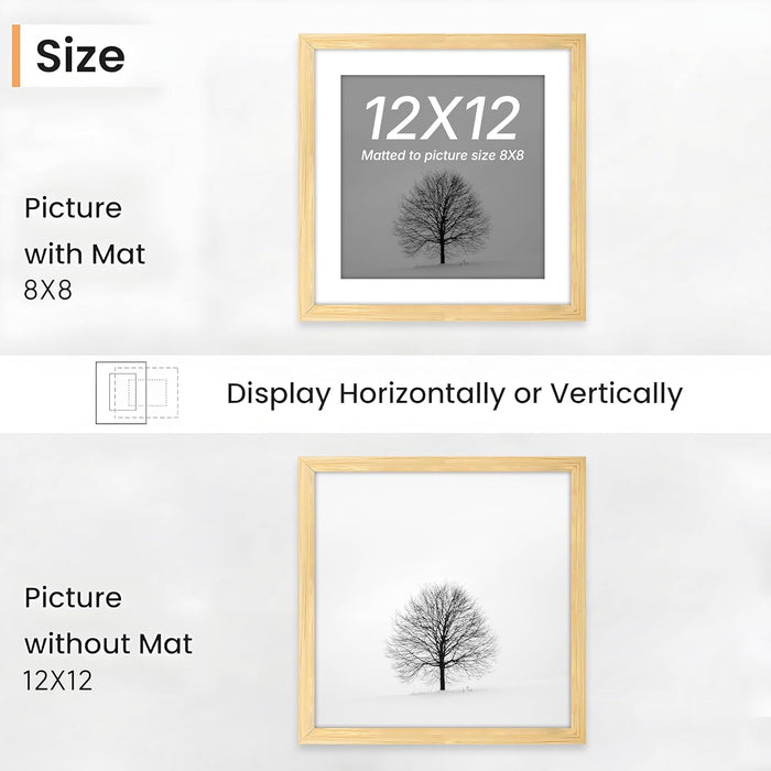 Wooden Cave Design Photo Frame Set of 9 | Black Picture Frames for Photos, Artwork & Certificates | Wall Décor for Living Room & Home (11x14 Inch)