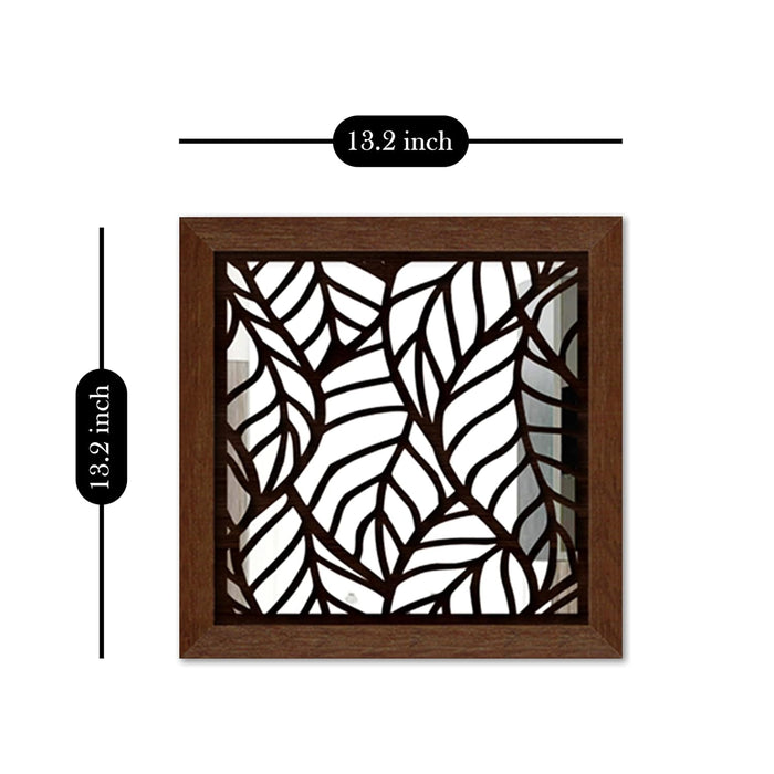 Abstract Decorative Wall Mirror Set of 3 Wall Mirror for Living Room & Wall Decoration- Size-13.2 X 13.2 Inches