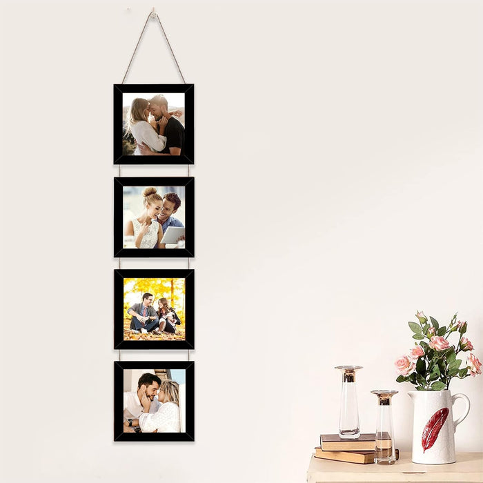 Set of 4 Hanging Picture Frame For Home and Office Decoration (Size 5"x5" )