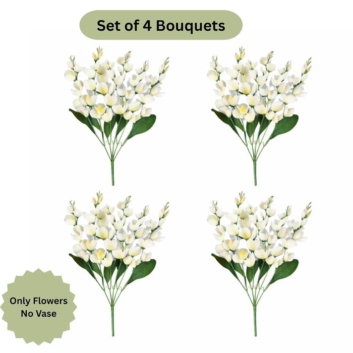 Art Street Artificial Gladiolus Flower Bunch for Vase, for Home Décor Table Placement