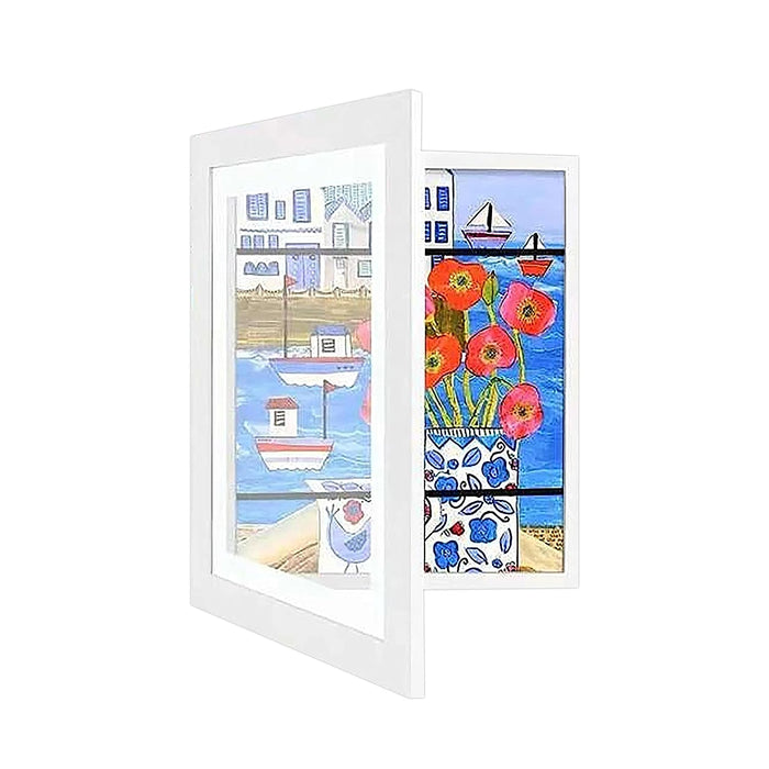 Art Street A4 Children Picture Frame Rectangle Replaceable Utility Frame & Easy Swappable Art Frame Home Décor For Kids Drawing Art Projects ( Size 8x12 inch)