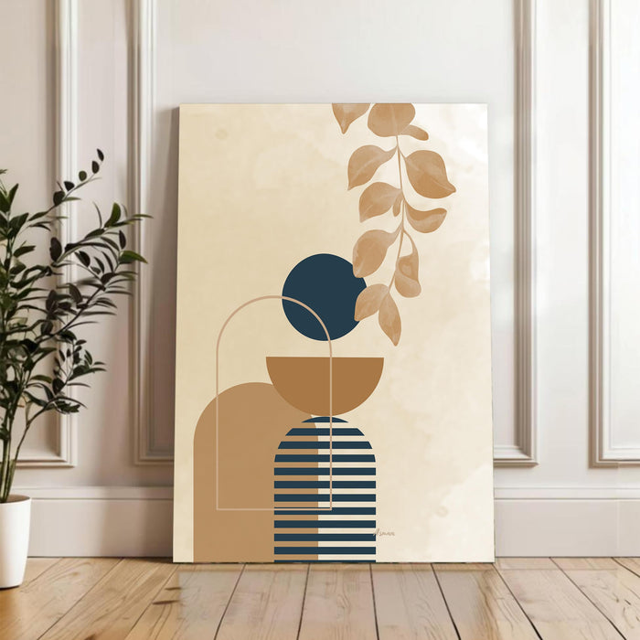 Abstract modern face Stretched Canvas Wall Art Modern Boho Illustration Painting for Home & Office Wall Decor, (16x22 Inch)