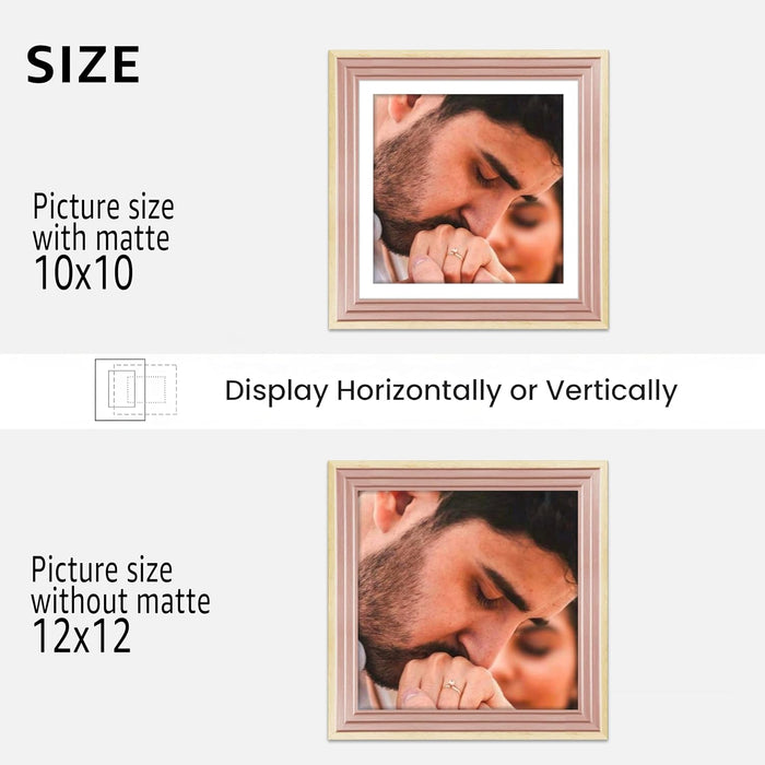 Premium White Photo Frame Set of 6 for Living Room | Classic Wooden Picture Frames for Photos, Artwork & Kids Room | Wall Décor (8x10 Inch)