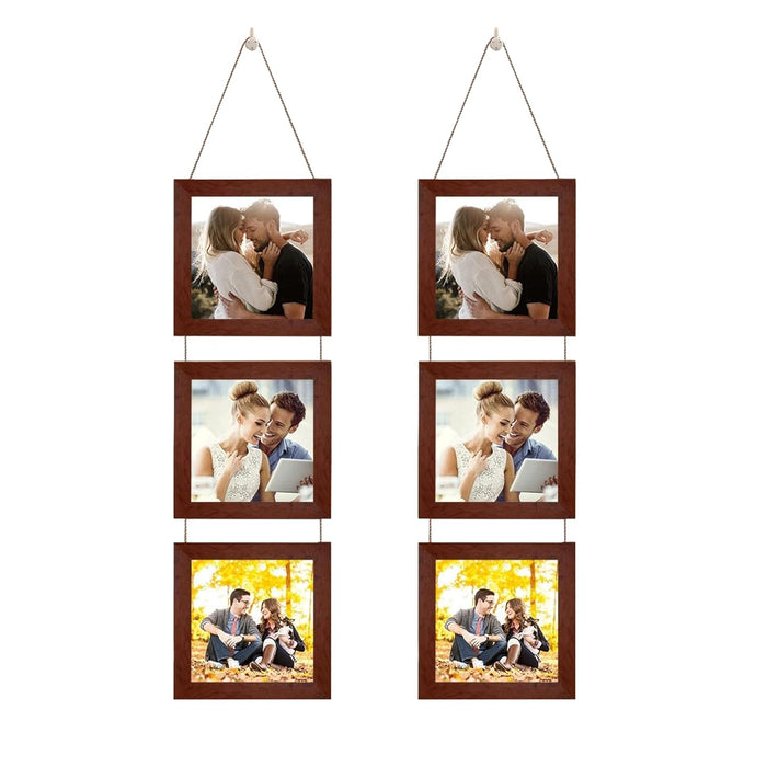 Set of 4 Hanging Picture Frame For Home and Office Decoration (Size 5"x5" )