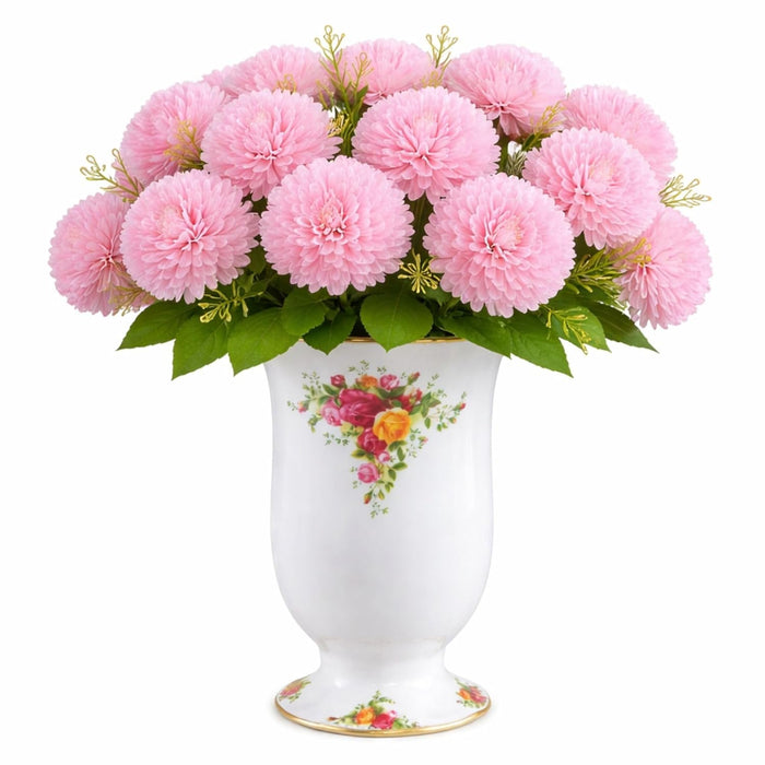 Art Street Artificial Flower Bunch| Silk Pink Hydrangea Flower for Home|
