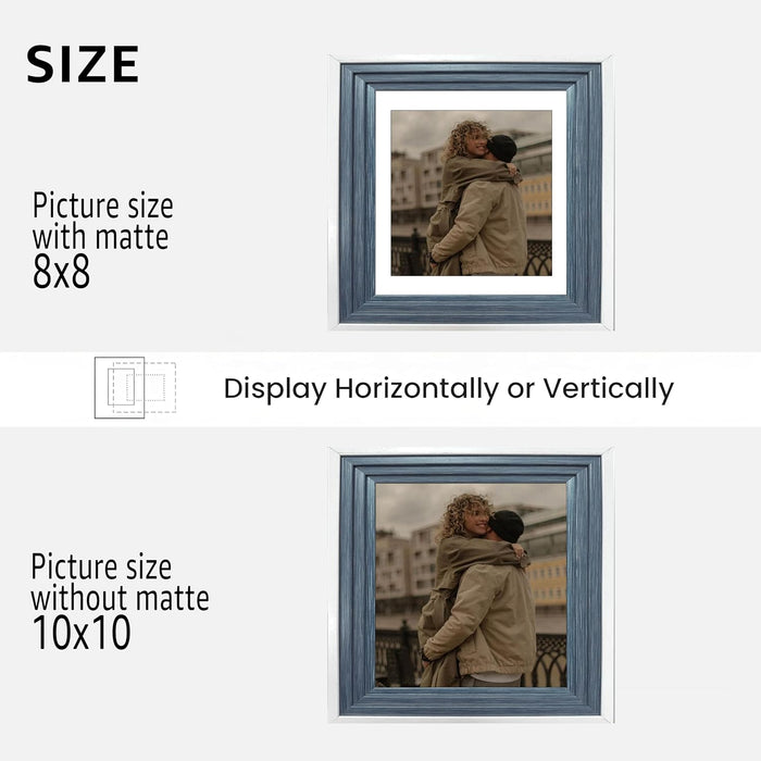 Premium White Photo Frame Set of 6 for Living Room | Classic Wooden Picture Frames for Photos, Artwork & Kids Room | Wall Décor (8x10 Inch)