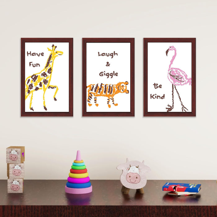 Art Street I Believe in Magic Art Prints for Kids Room Decoration (Set of 3, 8.9x12.8 Inch, A4)