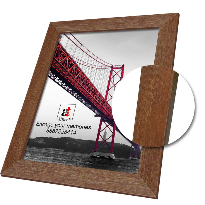 Art Street Synthetic Wooden Beige & Brown Set of 11 Individual Wall Rectangular Photo Frames/Wall Hanging (8x10 inch-3 pcs, 6x8 inch-8 pcs)