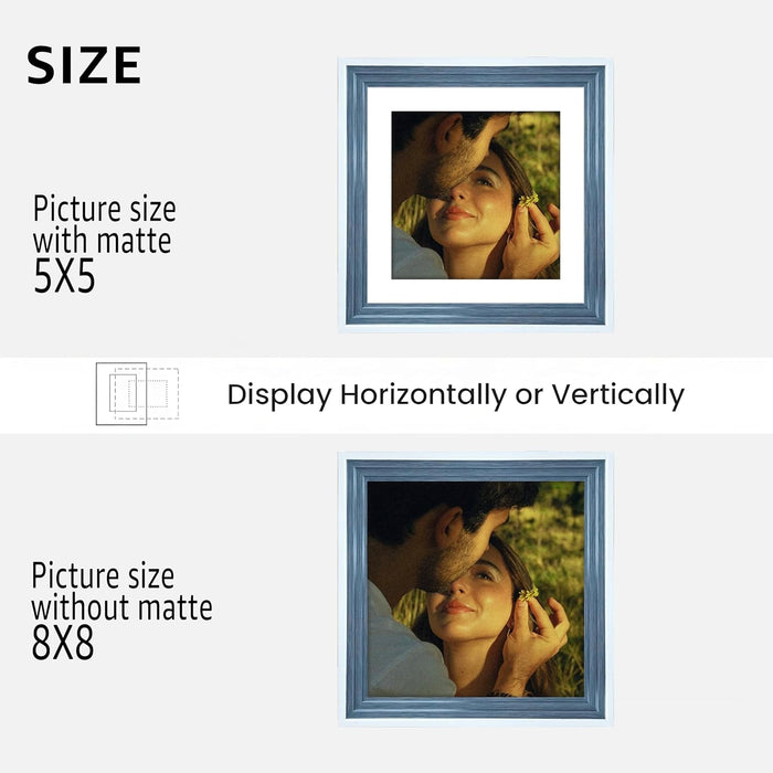 Wooden Cave Design Photo Frame Set of 9 | Black Picture Frames for Photos, Artwork & Certificates | Wall Décor for Living Room & Home (11x14 Inch)