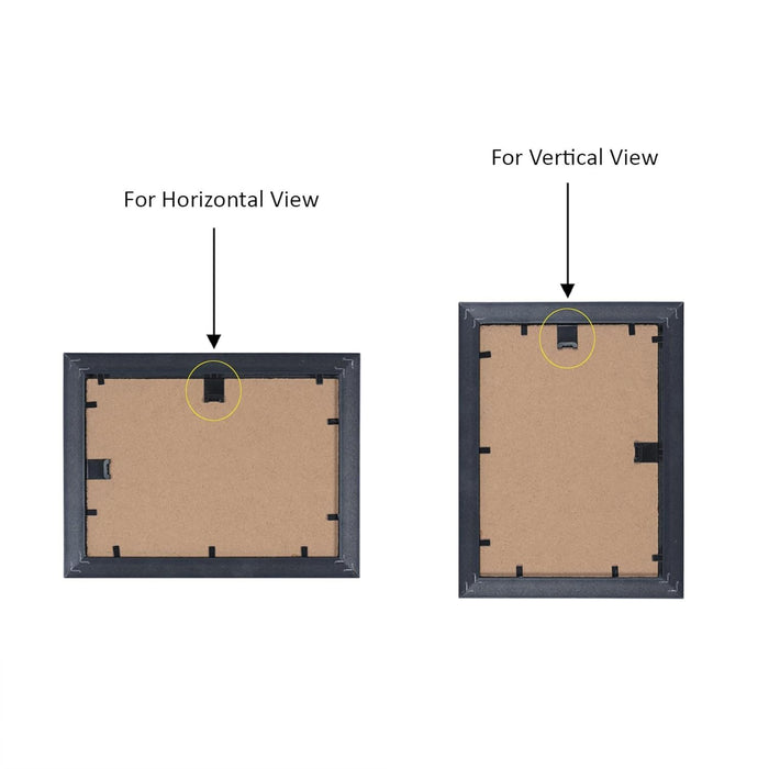 Wall Photo Frame for Home Décor (Set of 6) Vertical and Horizontal Display, Plexiglass Photo Frame (3 pcs- 8x10 Inches, 3 pcs-6x8 Inches)