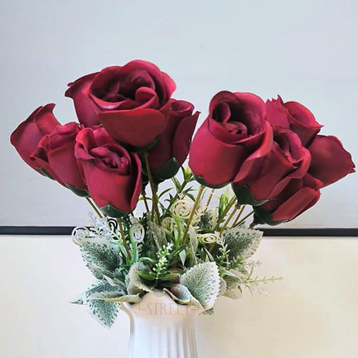 Art Street Artificial Red Rose Flowers Bouquet for ' S Day, Rose Flowers Bunch