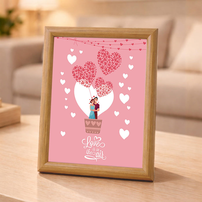 Wooden Greeting Card Photo Frame with Clip, Brown Hinged Double Frame for Photos & Cards, Tabletop Display Gift for Anniversary, Wedding, Valentine, Home Decor (5.2 x 7.2 Inch, Wooden Brown)