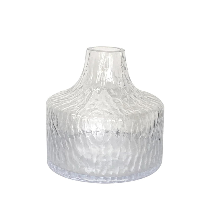 Glass Flower Vase for Modern Decorative Flower and Plants for Table Centerpiece Decoration (11x11 cm)