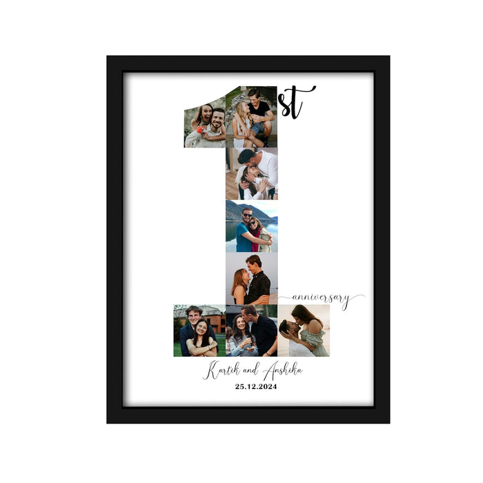 Customized and Personalize Anniversary Gift with Date for the special people in your life | Anniversary Customized Photo with Frame (13x18 Inch)