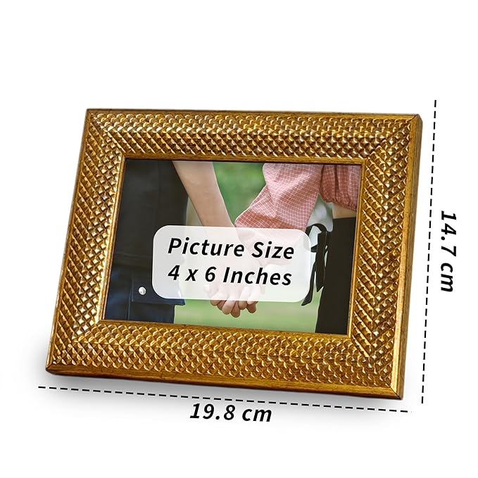 Photo Frame for Table, Plexi Glass, Engineered Wood Photo Frame.