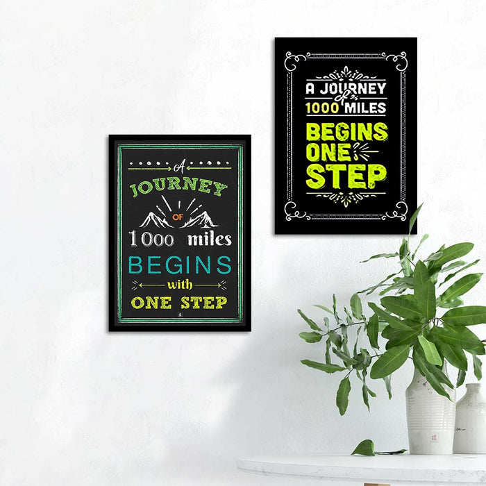 Motivational Art Prints Be a Friend Wall Art for Home, Wall Decor & Living Room Decoration (Set of 2, 17.5" x 12.5" )