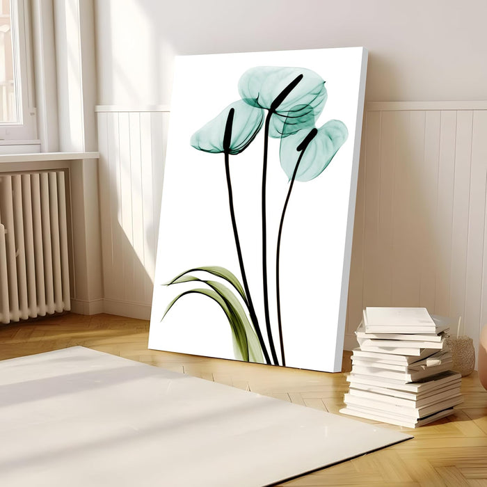 Beautiful Floral Transparent Flower Canvas Paintings Wall Art Posters Prints Living Room Home Décor, Design By Albert Koetsier (Size - 16x22 Inch)