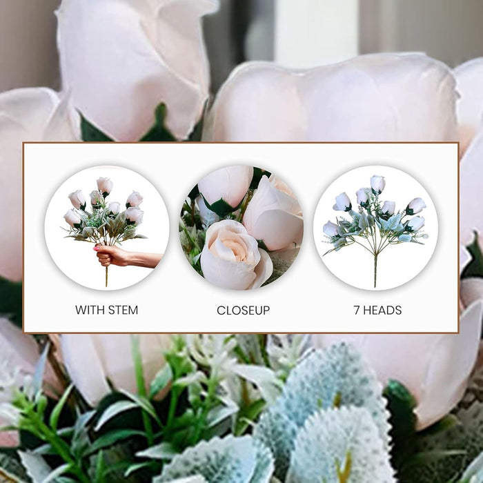 Art Street Artificial Light Pink Rose Flowers Bouquet