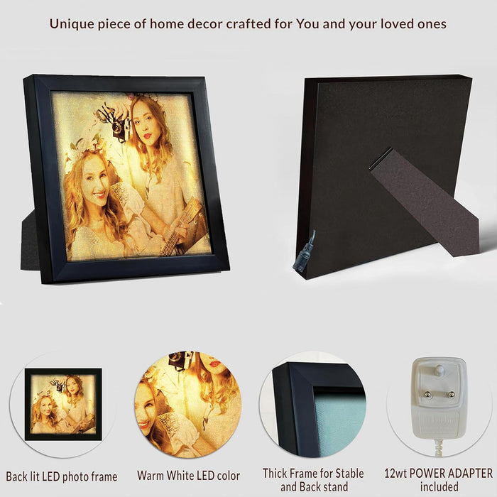 Personalized Best Friend Wall Photo Print, Photo Upload Customized Photo Frame. (Friendship Day  Special)