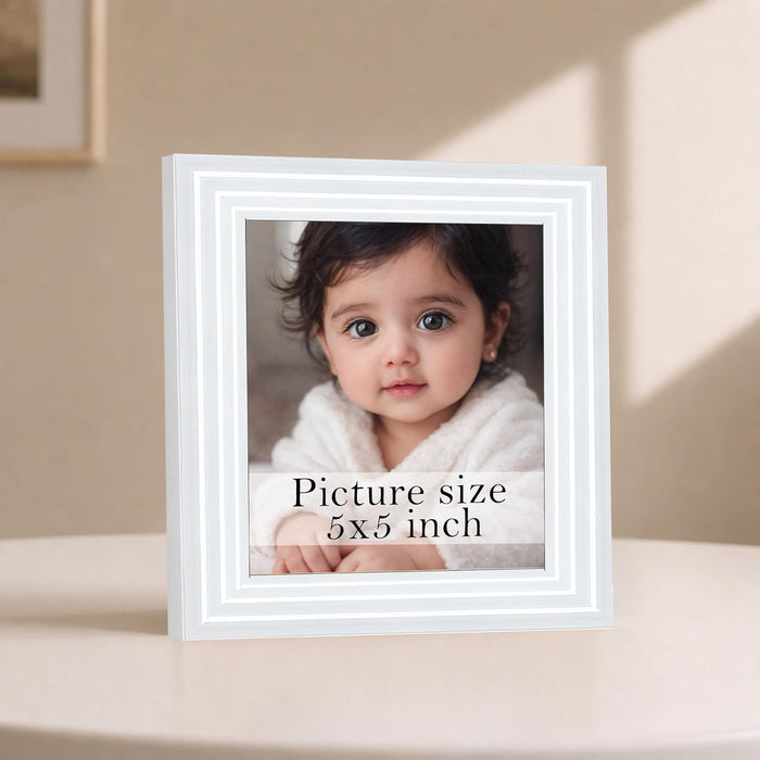 Natural Step Wooden Table Photo Frame for Home Décor