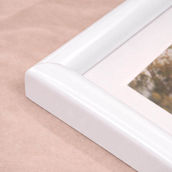 Art Street Picture Photo Frame Set of 6 for Bedroom, Tabletop Frames with Stand, Photo Frames for Couples, Weddings, Home Decor, Portrait or Landscape Display (White,6x8 Inch)
