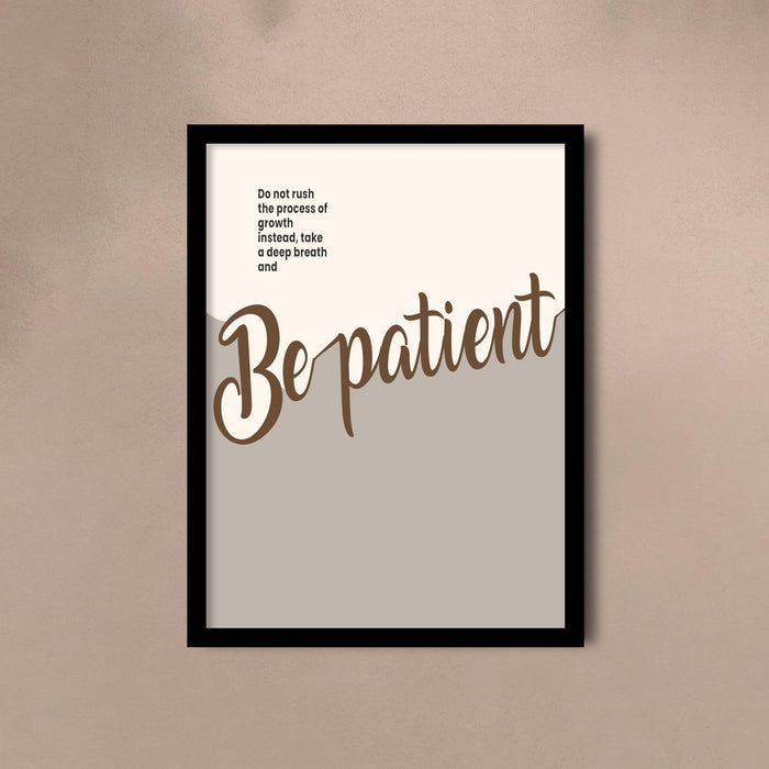Be Kind Be Bold Be Humble Be Patient Framed Wall Art Set of 4 | Motivational Quote Prints for Home, Office & Study Room Décor, 23x32 cm