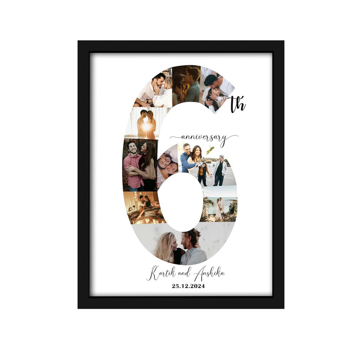 Customized and Personalize Anniversary Gift with Date for the special people in your life | Anniversary Customized Photo with Frame (13x18 Inch)