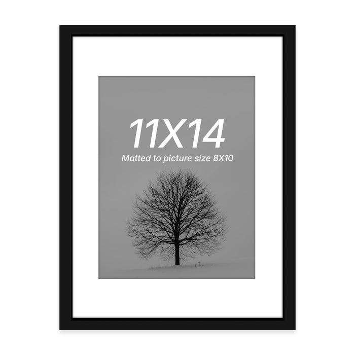 Art Street Premium Photo Frame for living room, Classic Aesthetic Design Photo Frames for Photograph, Art Work, Kids Room Set of 9 (11x14 Inch, Black)