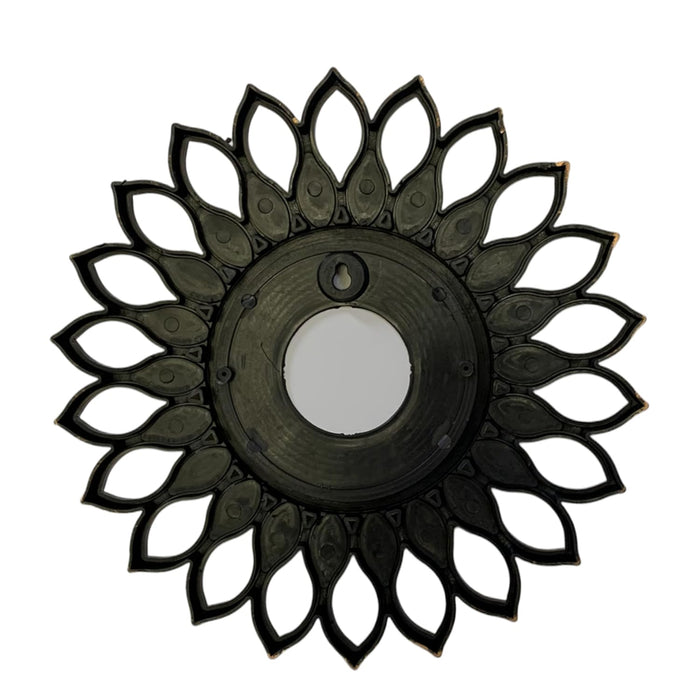 Art Street Decorative Wall Mirror Sunflower Designed for Home, Round Shape Brown Decorative Home Decor for Living Room Decoration(10x10 Inch)