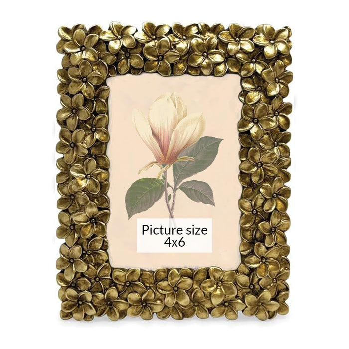 Geometric Gold Glass Photo Frame 4x6 Inch | Modern Metal Picture Frame for Tabletop Display | Wedding Dress, Home Décor & Gift