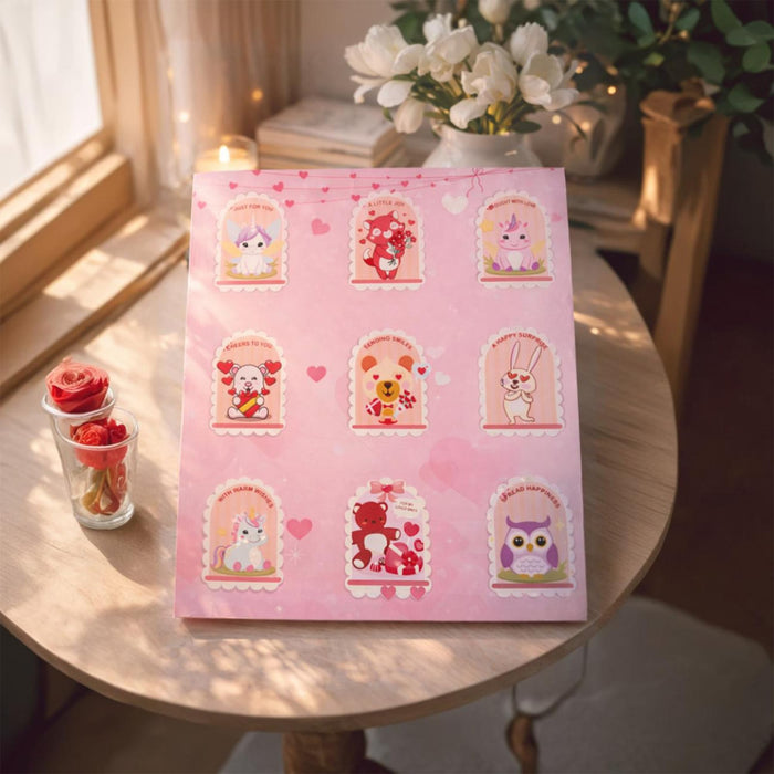 Valentine’s Day Gift Hamper for Her Him Couples Unique Valentine Gift Box Set of 9 Special Valentine Articles with Romantic Decor, Car Hanging Aroma Fragrance, Love Greeting Card