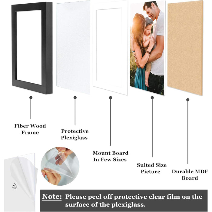 Art Street Photo Frame For Wall Set of 5 Beige Picture Frame For Home and Office Decoration, (Size -12x16 Inches)
