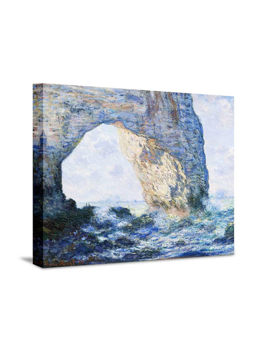 Canvas Painting Wall Art Print Picture The Beach at Honfleur Paper Collage Decorative Luxury Paintings for Home Décor (Blue, 16 x 22 Inches)