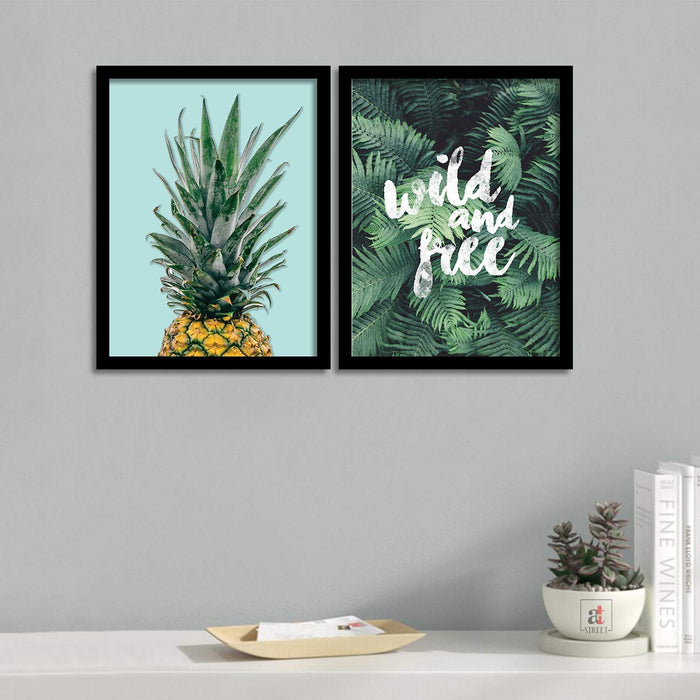 Set Of 2 # Life is a Beautiful Ride Quote Framed Art Print Size - 13.5" x 17.5" Inch